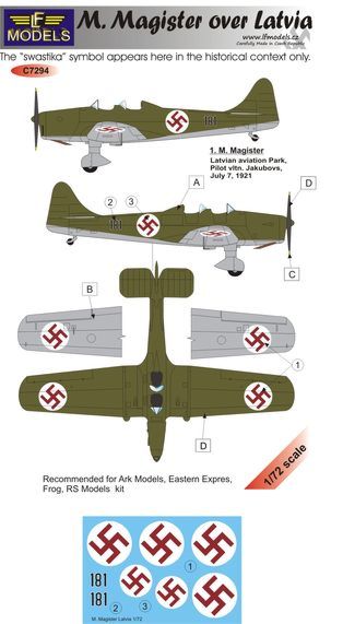 LF Models Decals 1/72 POLIKARPOV I-153 German Luftwaffe Markings 